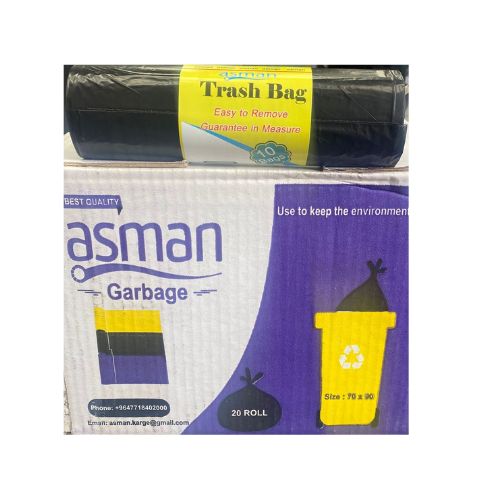 YY2- ASMAN TRASH BAGS 80X110 90L 1X18