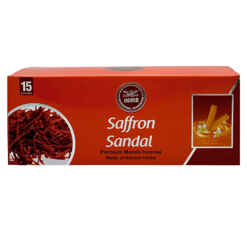 YA1 - HEERA - SAFFRON SANDAL ​PREMIUM MASALA INCENSE 1X12