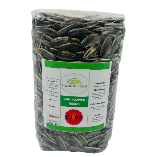 BC3- HAROONSunflower seeds Raw 8x400g