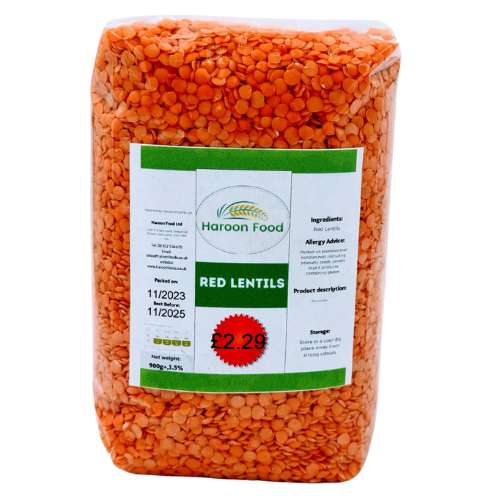 AA2- HAROON RED LENTIL - SPLIT 8 X 900g