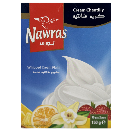 GC4-NAWRAS - WHIPPED CREAM CHANTILLY PLAIN 12 X 150G