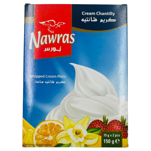 GC4-NAWRAS - WHIPPED CREAM CHANTILLY PLAIN 12X150G