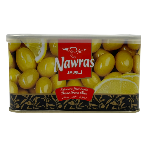 D-T-NAWRAS-BRINE GREEN OLIVES 12X600G