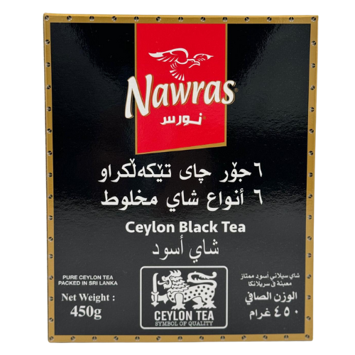 T- TEA NAWRAS CEYLON BLACK WITH ROSE AND CARDAMON 20X450G