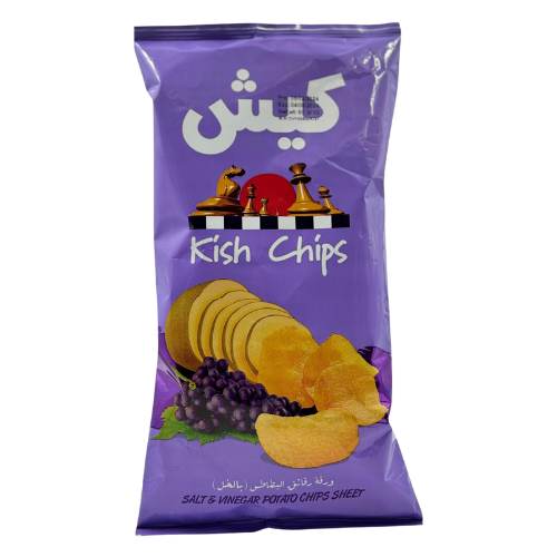 FE6-KISH POTATO CRISPS SALT & VINEGAR  24X50G 