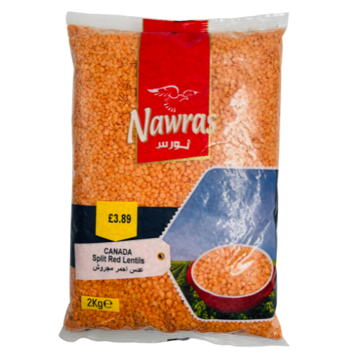 AB1-NAWRAS - RED LENTILS SPLIT 8X2KG