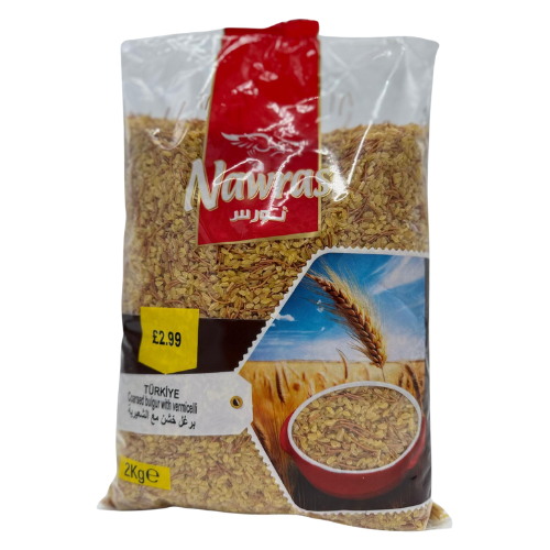 AB2- NAWRAS - COARSE BULGUR WITH VERMICELLI 8X2KG 