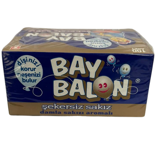 FE5 - BAYBALON CHEWING GUM SEKERSIZ SAKIZ 1X100PC
