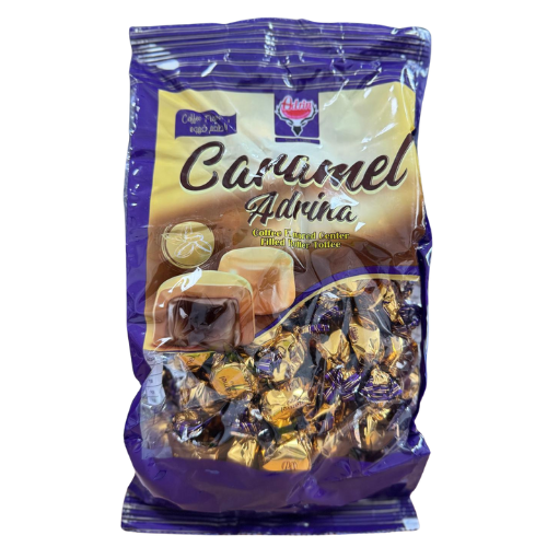 FE3-ADRINA CARAMEL COFFEE FLAVORED TOFFEE 8X750G 
