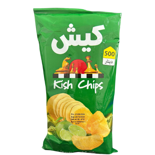 FE6-KISH POTATO CRISPS SALT & LIME 24X50G 
