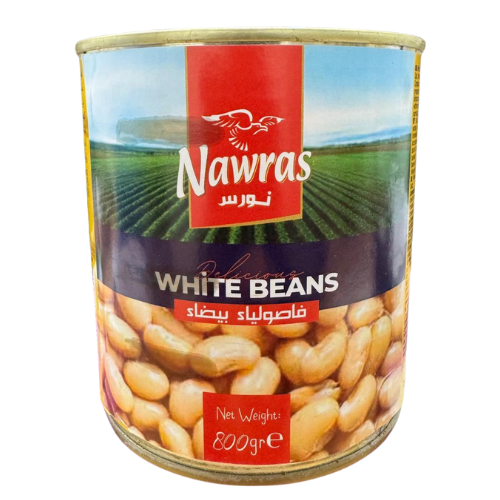 DF-NAWRAS-CANNED WHITE BEANS 12X800G
