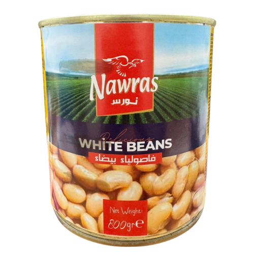 DF-NAWRAS-CANNED WHITE BEANS 12X800G | BUY 10 GET 1 FREE