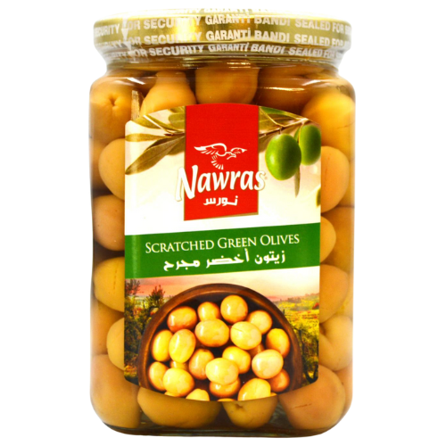 D - Scratched Green Olives 12x400g