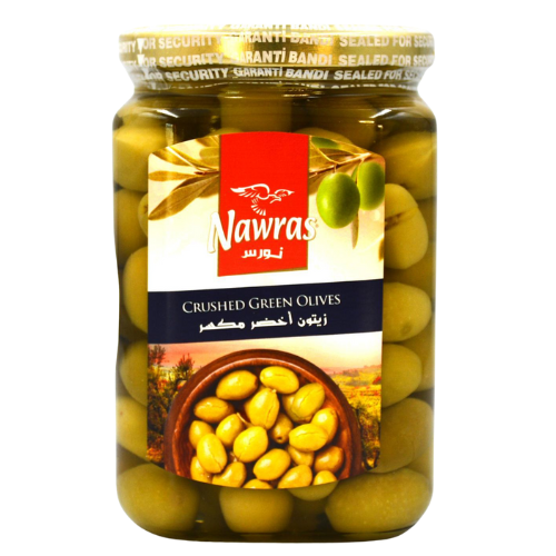 D - NAWRAS CRUSHED GREEN OLIVES 12X400G	