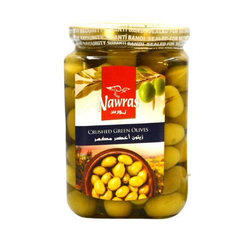 D - NAWRAS CRUSHED GREEN OLIVES 6X900G				