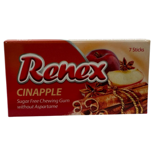 FE5 - RENEX CHEWING GUM CINAPPLE FLAVOR 1X24	
