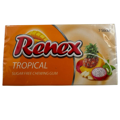 FE5 - RENEX CHEWING GUM TROPICAL FLAVOR 1X24	
