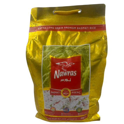 ZR8- NAWRAS EXTRA LONG BASMATI RICE PREMIUM 5X4kg 