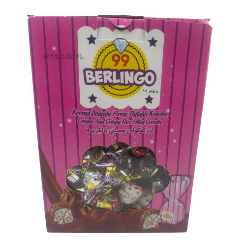 FE0 - 99 BERLINGO CREAM AND CRISPY RICE FILLED CHOCOLATE  6X2KG 