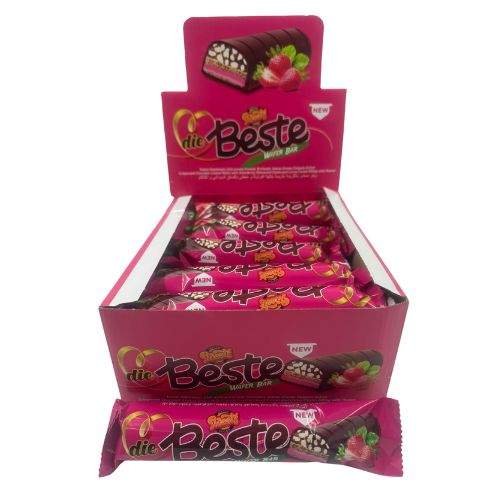 FE4- BESTE WAFER BAR - STRAWBERRY 24X55G | BUY 5 GET 1 FREE