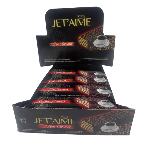 FE4- JET AIME COFFEE FLAVOURED BISCUIT 1X(12X25G) 