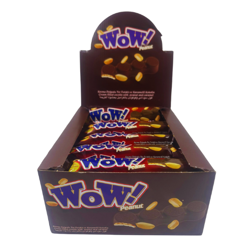 FE4-WOW BROWN BISCUIT-WITH PEANUT 24X55G | BUY 5 GET 1 FREE