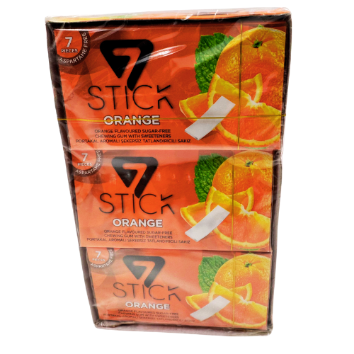 FE5-STICK CHEWING GUM - ORANGE 7pc 1x24 