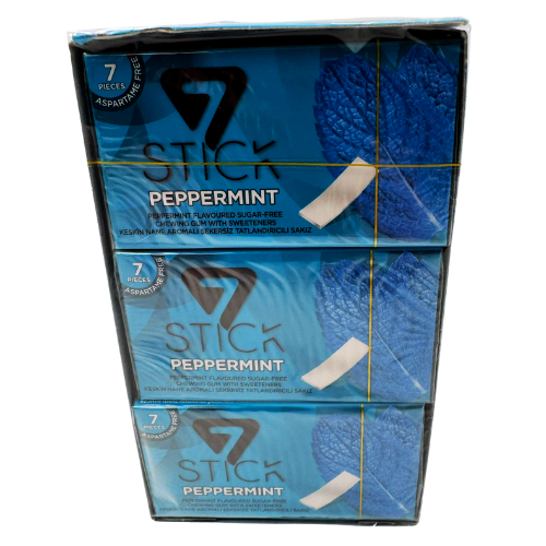 FE5-STICK CHEWING GUM - PEPPERMINT 7pc 1x24  30/1/27