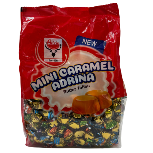 FE0-ADRINA CARAMEL MINI BUTTER TOFFEE 8X750G