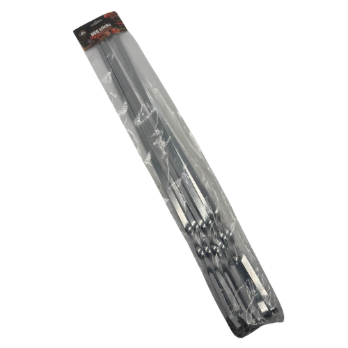 YY8 - BBQ STICKS STAINLESS STEEL100mm-58cm (762-6)  (1x6pcs)X6  