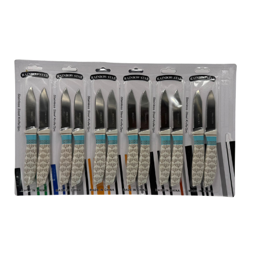 YC3 -K- RAINBOW STAR STEEL KNIFE (YJHC-02)-(6x2pcs)