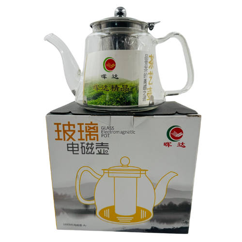 YC4 - ELECTRO MAGNETIC GLASS POT 1.2Ltr (HK08)-1x6 