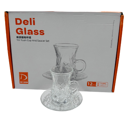 YC2 -T-YIN YUAN CUPS & SAUCERS(TCF053A/L12)-(1x12pcs)x8 