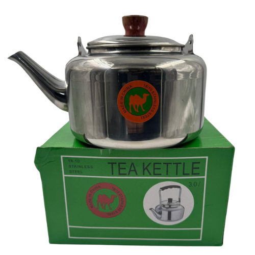 YC4 -SK-TEA KETTLE 18/10 STAINLESS STEEL 3Ltr - 1X6 