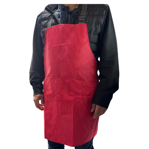 YY0- WATERPROOF APPRON FOR BUTCHERS & KITCHEN RED- 1X1