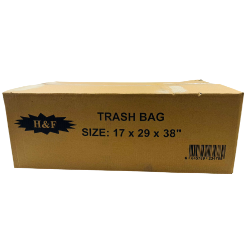 YY2 -T- H&F - HEAVY DUTY TRASH BAGS (17 x 29 x 38")(200pcs) - 1X1