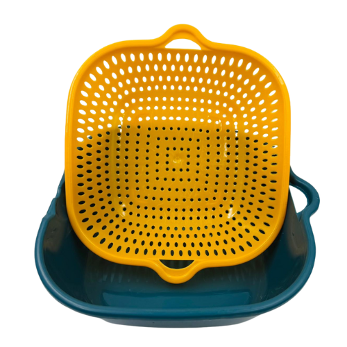 YC - PLASTIC COLANDER WITH BASKET(19cm)- RY04 - 1x6 