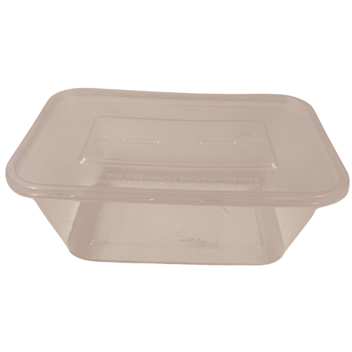 YC0 - PLASTIC BOX WITH LID1000ml RY11 - (500pcs) - 1x1 