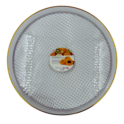 YC - PLASTIC MULTIPURPOSE TRAY ROUND (30cm) - 1x6