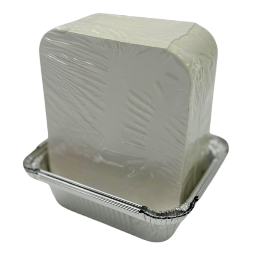 YC0 - ALUMINIUM BOX WITH LID 450ml 1000pcs - 1x1