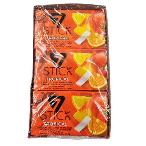 FE5-STICK CHEWING GUM - TROPICAL 7pc 1x24 