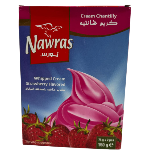 GC4-NAWRAS - WHIPPED CREAM CHANTILLY STRAWBERRY 12X150G 