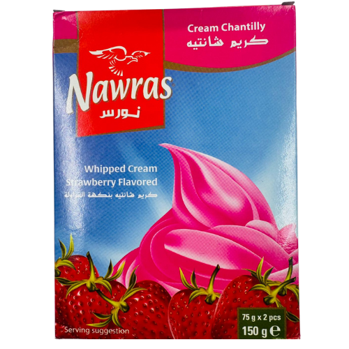 GC4-NAWRAS - WHIPPED CREAM CHANTILLY STRAWBERRY 12X150G 