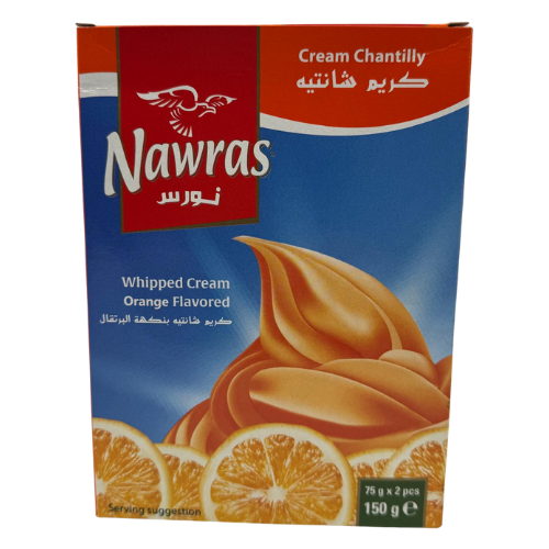 GC4-NAWRAS - WHIPPED CREAM CHANTILLY ORANGE 12X150G 