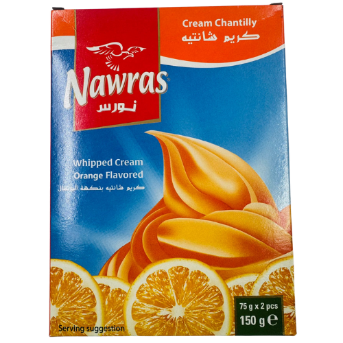 GC4-NAWRAS - WHIPPED CREAM CHANTILLY ORANGE 12X150G 