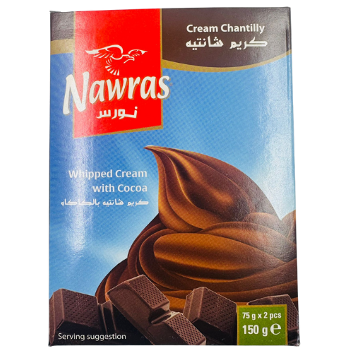 GC4-NAWRAS - WHIPPED CREAM CHANTILLY COCOA 12X150G