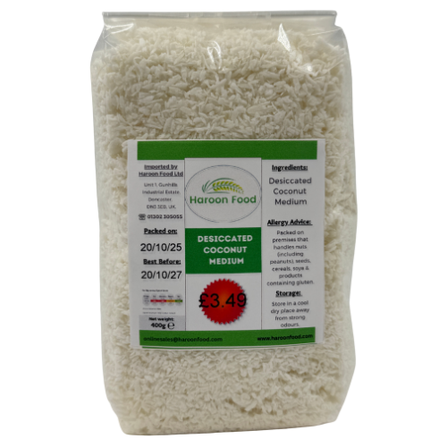 BB9- HAROON - DESICCATED COCONUT MEDIUM 8X400G 