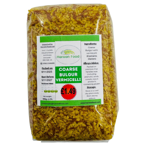 AA2 - HAROON COARSE BULGUR WITH VERMICELLI 8X900G 