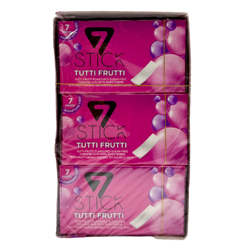FE5-STICK CHEWING GUM - TUTI FRUTI 7pc 1x24  