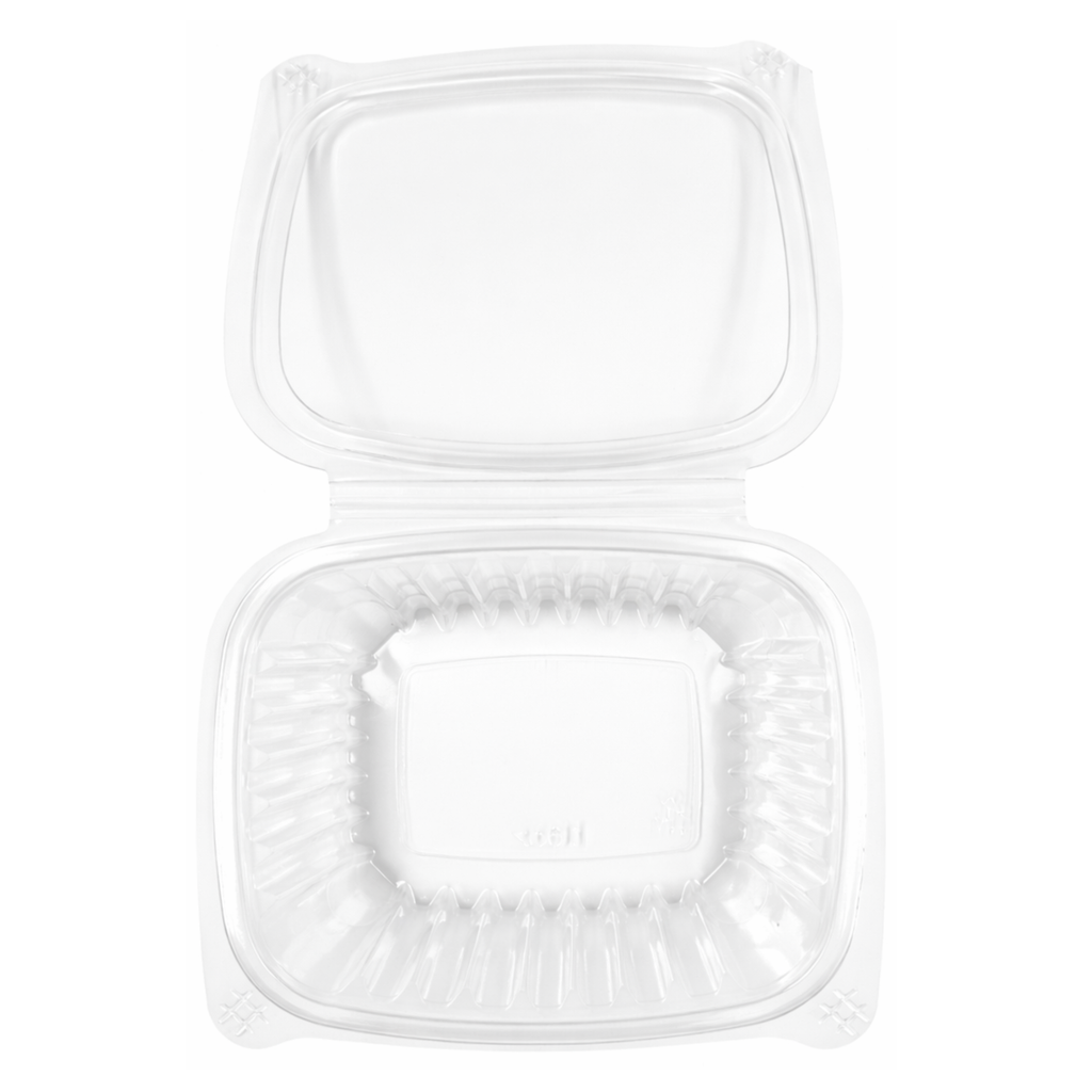 YC0 - PLASTIC BOX 12oz CLEAR HINGED DELI CONTAINER (RY12) - (200pcs) - 1x1